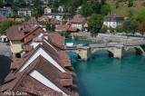 The Aare River beside the Altstadt (Old City)at Bern