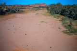 Dry bed of the Finke River, Central Australia, 1970