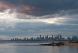Sunset over Port Phillip Bay, Melbourne