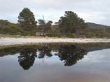 Reflections in the lagoon at Taylors Beach, Bay of Fires