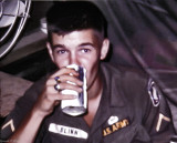 Me Drinking a Brew Bien Hoa Vietnam 1967