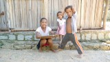 Kids putting on a performance in Ampangorinana
