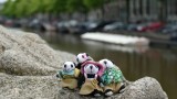 The Pandafords visiting the canals of Amsterdam