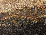 Detail of the rust on the hull of the USS Arizona