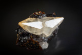 30 mm calcite twin ({01.8}), Elmwood Mine, Tennessee, USA