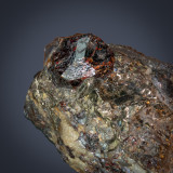 Substantial 3 cm crystal of spessartine-almandine, Broken Hill, New South Wales