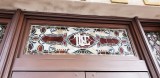 GLASS PANEL WITH RAILROAD LOGO L&N