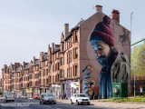 Mural depicting St Mungo, Glasgow, April 2019.jpg