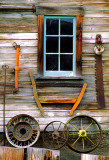 Barn Window, Wheels, and Tools