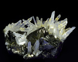 Quartz Crystals on Sphalerite, Peru