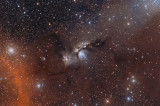 M78 Reflection Nebula in Orion with a Portion of Barnards Loop