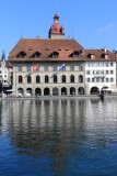 Lucerne. Town Hall on Kornmarkt