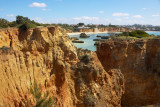 Hiking Along the Cliffs Overlooking the Atlantic between Portimo and Alvor
