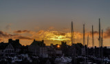 sunset over Saint-Vaast