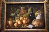 Still Life with Apples, Grapes, Melons, Bread, Jug and Bottle (1771) - Luis Egidio Meléndez - 0810
