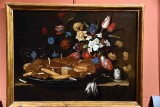 Still Life with Bread, Biscuits and Flowers (1675-1680) - Giuseppe Recco - 3629