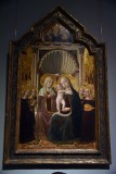  Saint Anne and the Virgin and Child Enthroned with Angels (145861) - Niccol Alunno - 1578