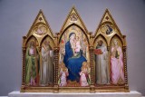 Madonna Enthroned with Saints and Angels (1380-1390) - Agnolo Gaddi - 6128
