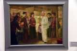 Uncle Hô visiting a family of farmers (1961) - Nguyên Van Thiên - 2994