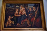 Sacra famiglia e Santi (16th c.) - Bonifacio Veronese - 0444