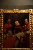Pope Leo X with Cardinals Giulio de Medici and Luigi de Rossi (1518) - Raffaello - Uffizi Gallery, Florence - 0724