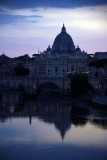 Basilica di San Pietro and Tiber River, sunset view from Ponte Umberto I - 1641
