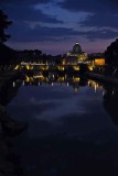 Basilica di San Pietro and Tiber River, night view from Ponte Umberto I - 1725