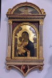 Madonna col Bambino, i Santi Girolamo e Bernardino e quattro Angeli (15th c.) - Sano di Pietro - 3415