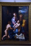 Sacra famiglia con Santa Elisabetta e San Giovannino (16th c.) - Girolamo Siciolante da Sermoneta - 3490