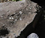 Rock carvings.