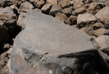 Rock carvings.