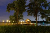 Wilderness Lodge docks out on the lake