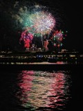 Magic Kingdom Christmas Fireworks from boat