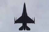 Air Force F-16 Fighting Falcon flying tribute