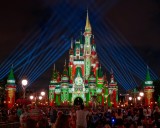 Cinderella's Castle Christmas light show