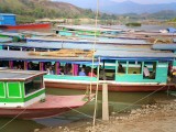 River boats on the Mekong - Huay Xai