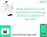 Hirect App Review: A chat based job search and hiring platform for jobseekers & Recruiters