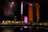 Conrad Hilton Fireworks Reflections