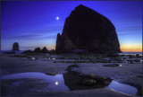 Canon Beach Moonlight Reflections