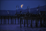 Lunar Eclipse Santa Monica Pier
