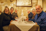 2019 - Joanne, Sharon, John, Gerry, Diane & Ken at Le Moutardier du Pape - Avigno, Provence - France