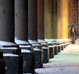 Woman with umbrella