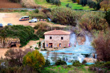 The freely accessible area of Terme di Saturnia