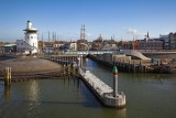 Harbor entrance on the Wadden Sea