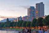 Highrises behind Second Beach