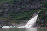 Waterfall on Mendenhall Lake