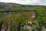 Old railway bridge on the Yukon & White Pass Railway