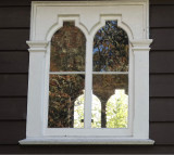 Linda McBride<br>window showing reflections and windows on other side