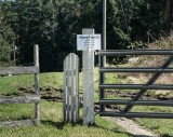 Racine Erland<br>Cowichan Gates and Fences<br>April 2021<br>Two Gates No Entrance