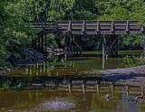 Ed Taje<br>Water Landscapes June 2021<br> Bridge Across the River